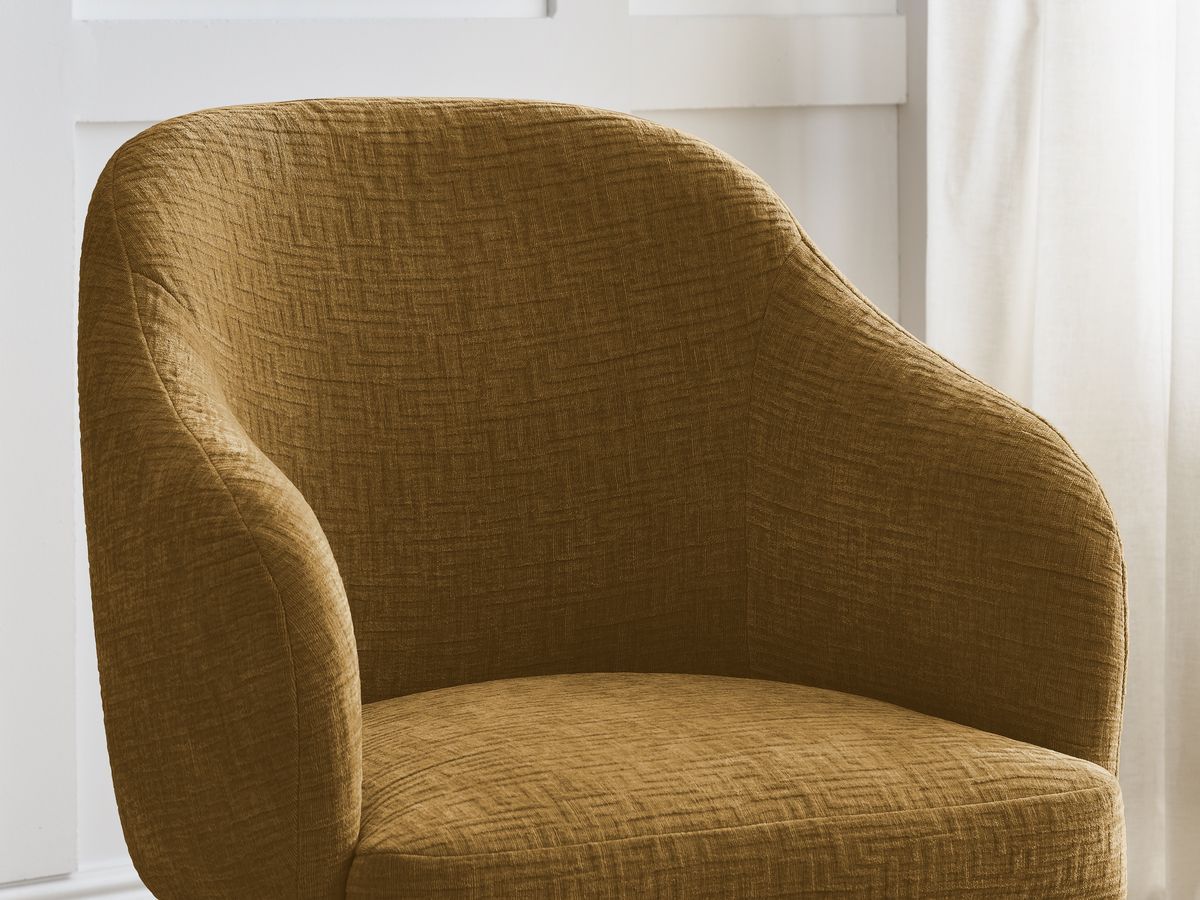 Lot de chaises SOPHIE tissu texturé et pieds étoile
