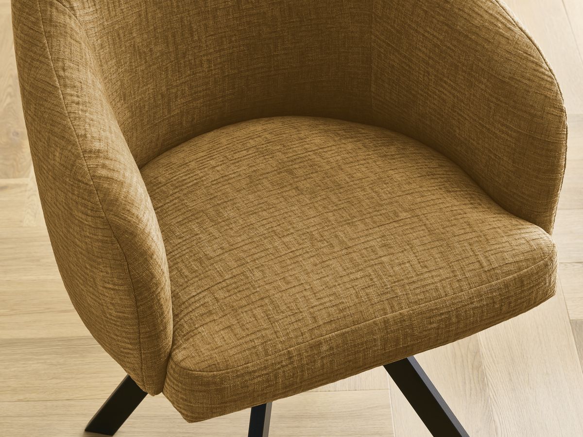 Set SOPHIE stoelen met structuurstof en sterpoten