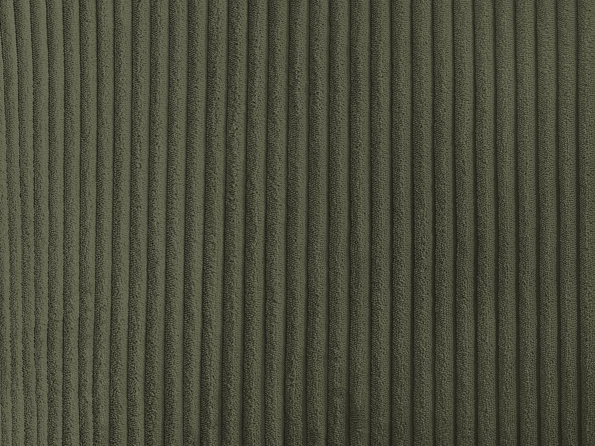 LALIE stoel in corduroy stof en zwarte metalen poten