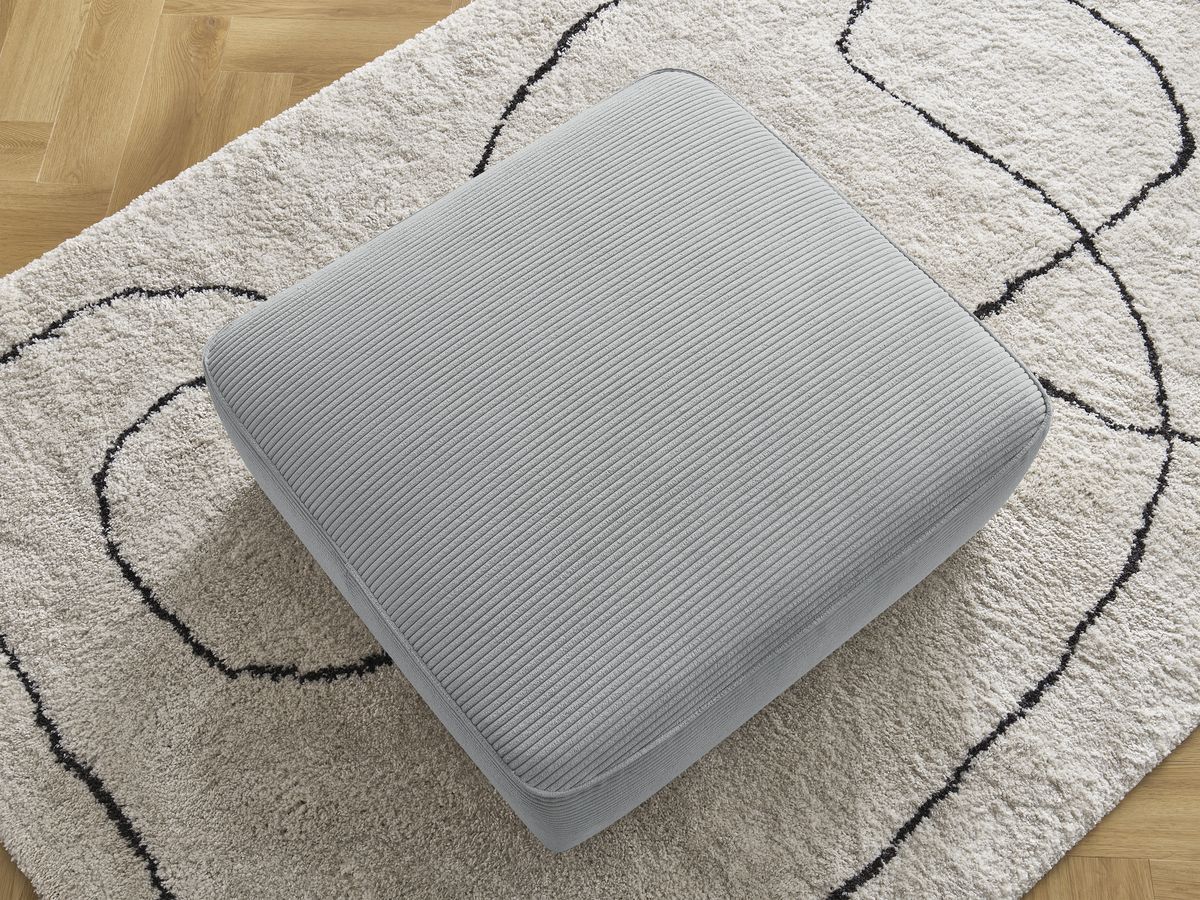 Pouf LEOPOLD velours côtelé