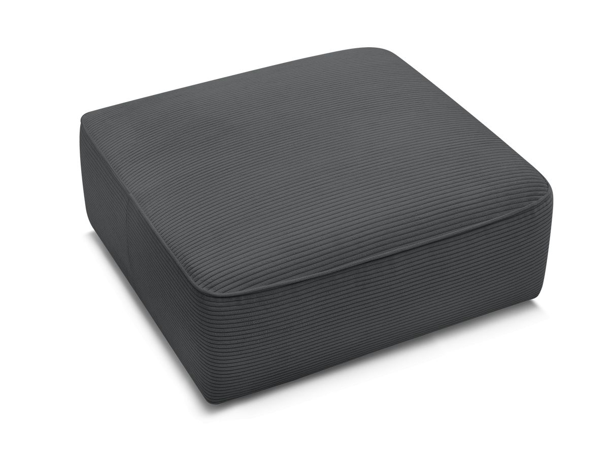 Pouf LEOPOLD velours côtelé