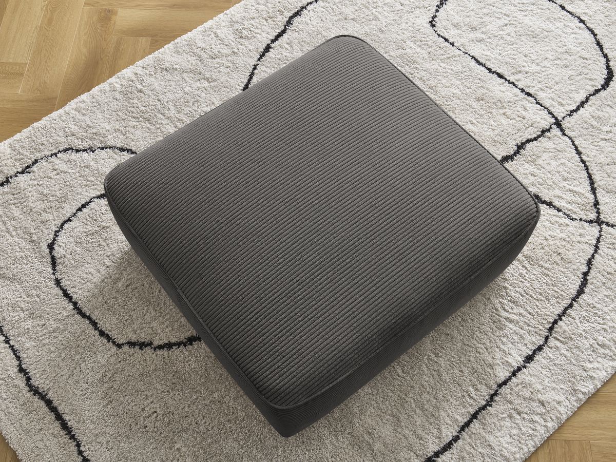 Pouf LEOPOLD velours côtelé