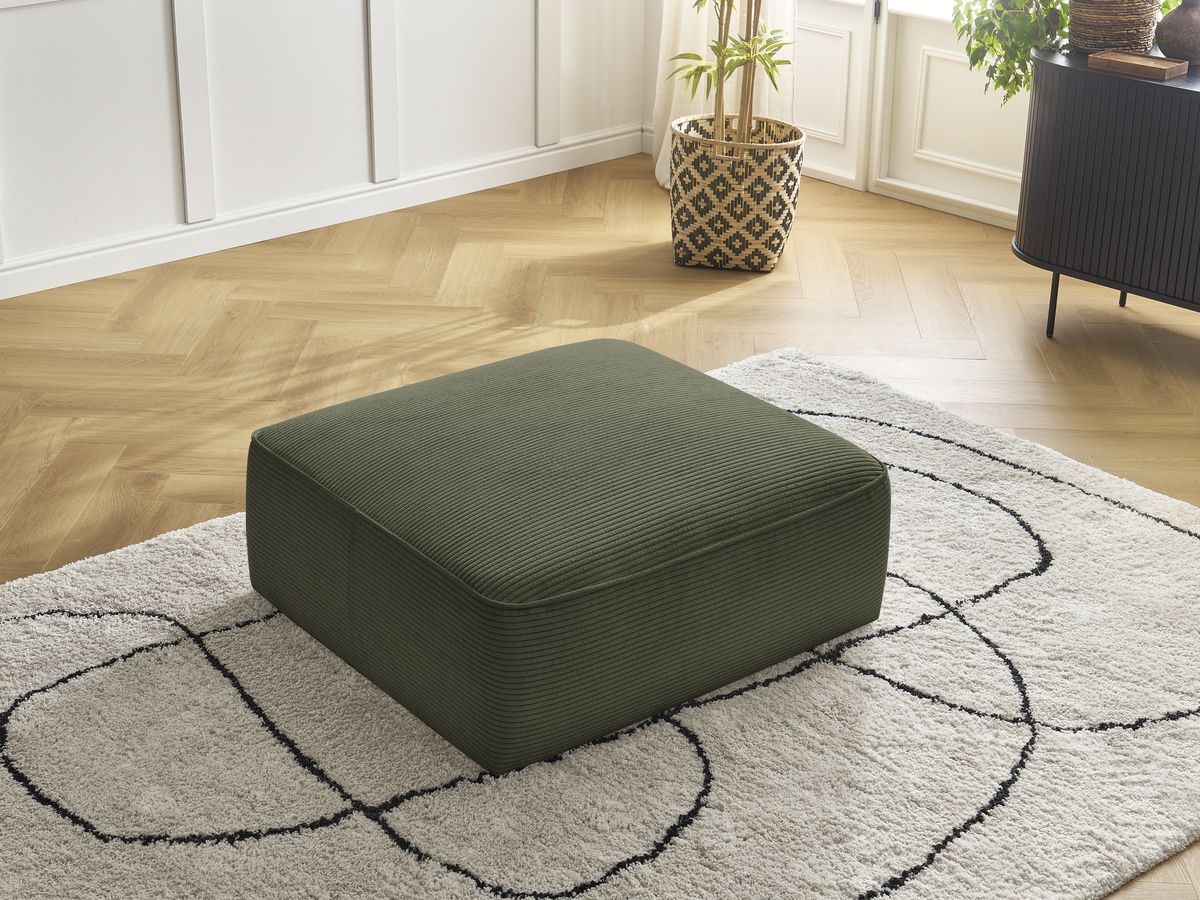 LEOPOLD corduroy poef