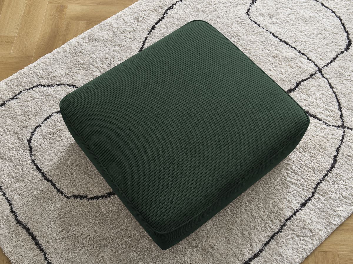 Pouf LEOPOLD velours côtelé