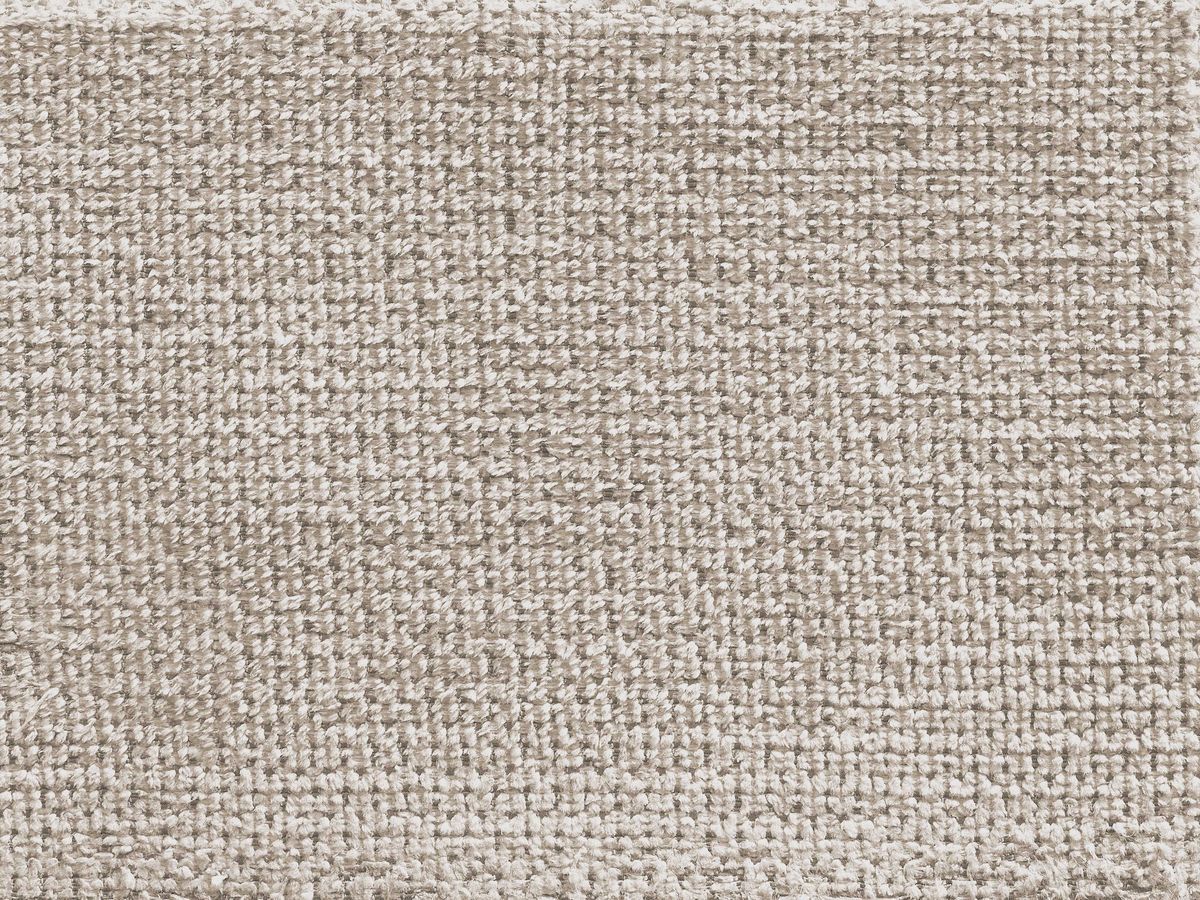 Canapé droit fixe 3 places LEOPOLD tissu chiné avec pouf
