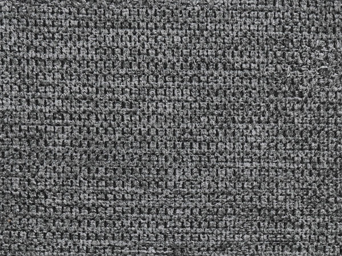 Canapé droit fixe 3 places LEOPOLD tissu chiné avec pouf