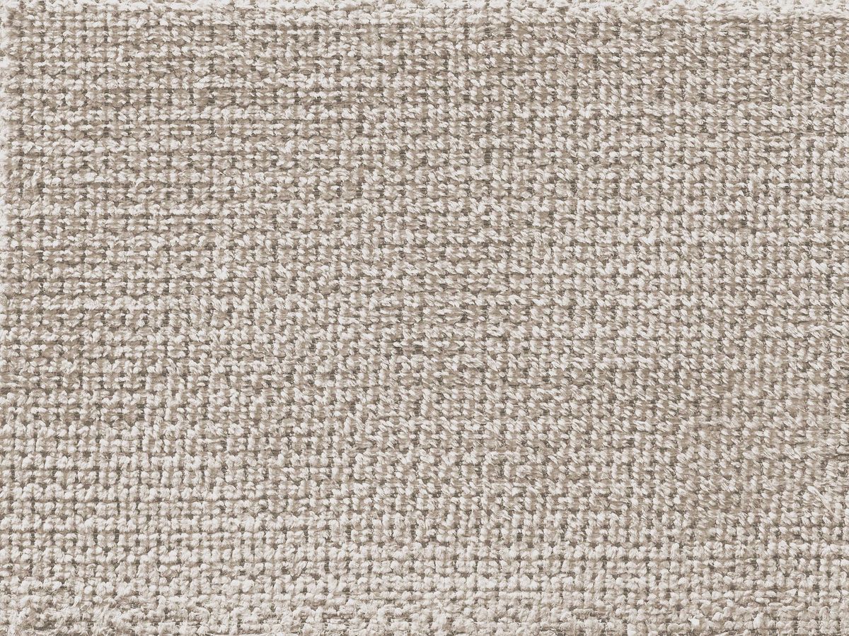 Canapé droit fixe 3 places LEOPOLD tissu chiné avec pouf