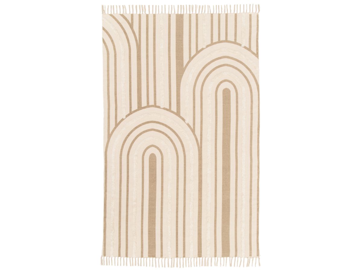 Tapis poil ras IRANA motif géométrique Tapis poil ras IRANA motif géométrique