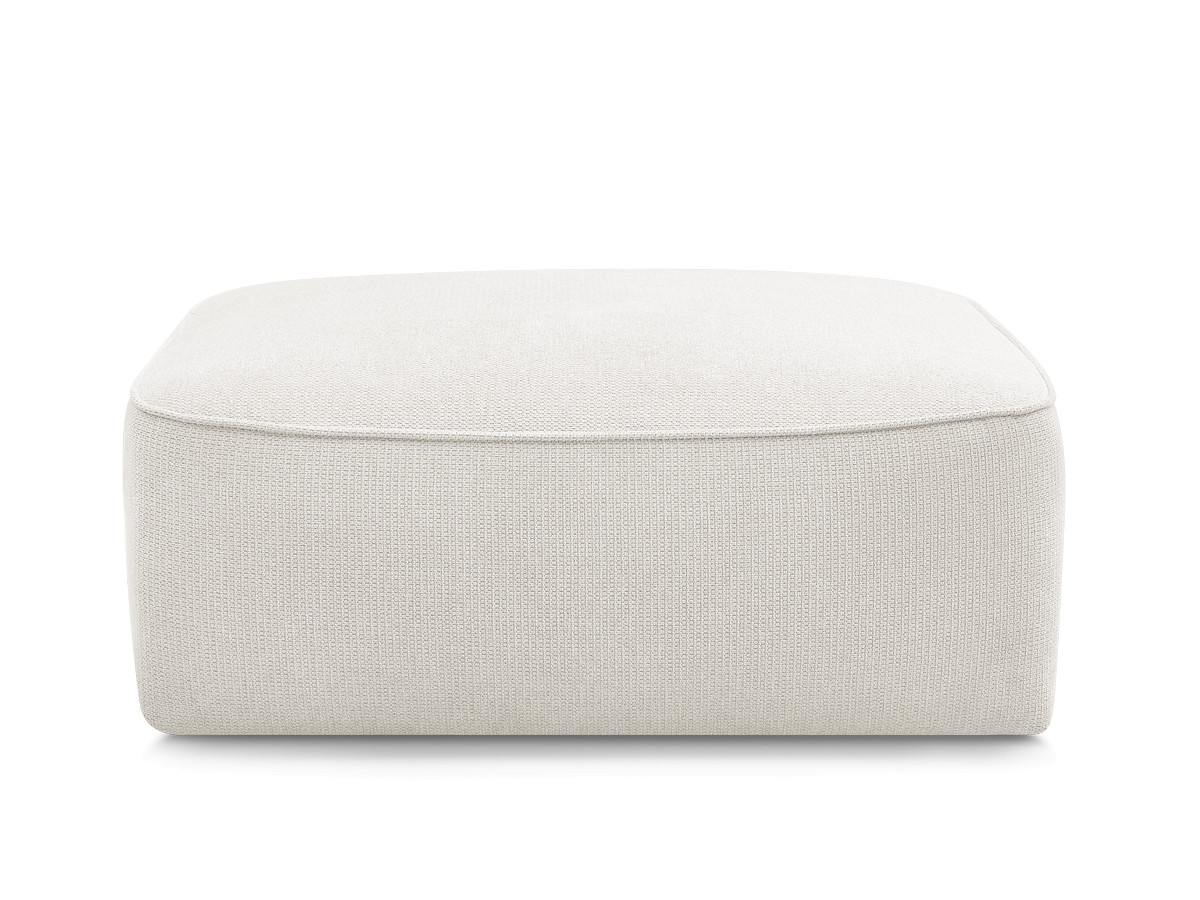 Pouf LEOPOLD tissu chiné