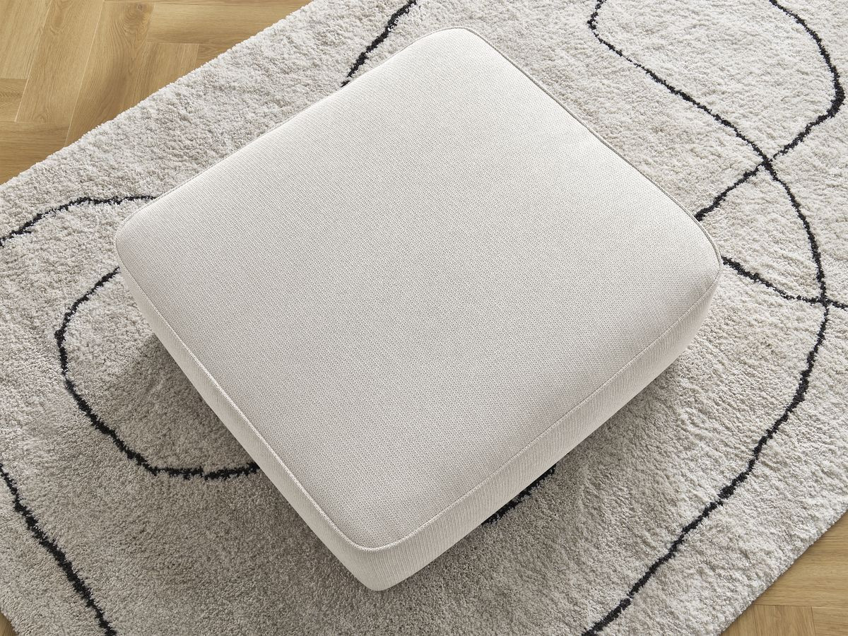 Pouf LEOPOLD tissu chiné