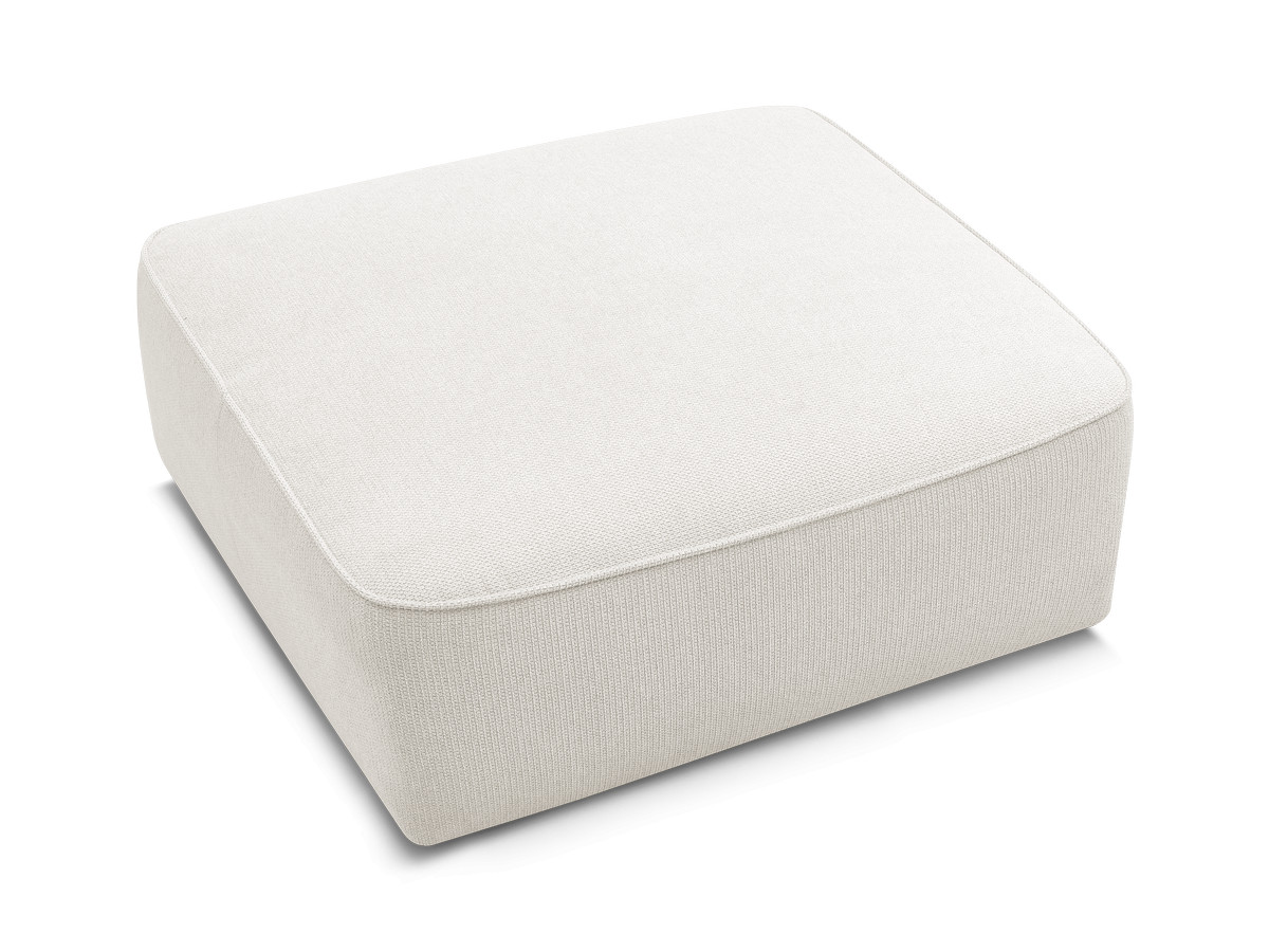 Pouf LEOPOLD tissu chiné