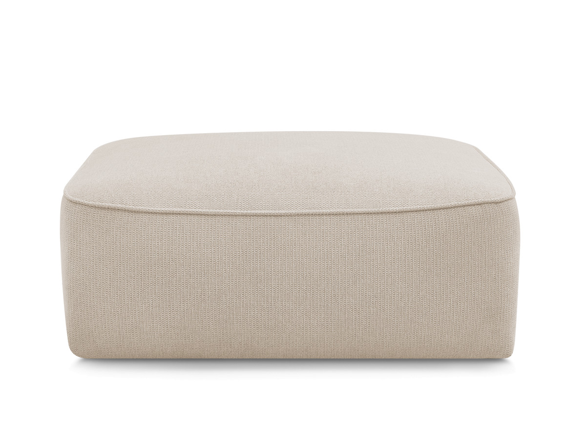 Pouf LEOPOLD tissu chiné