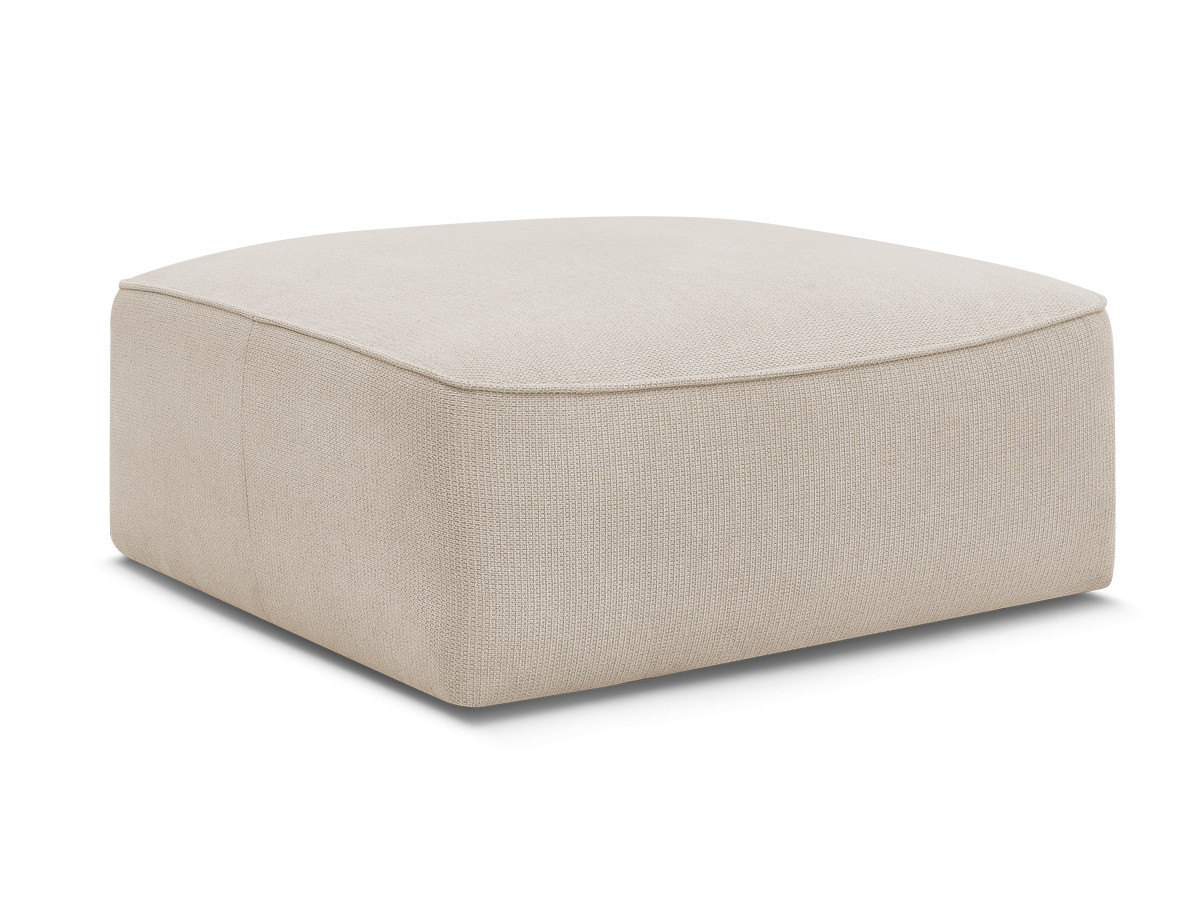 Pouf LEOPOLD tissu chiné
