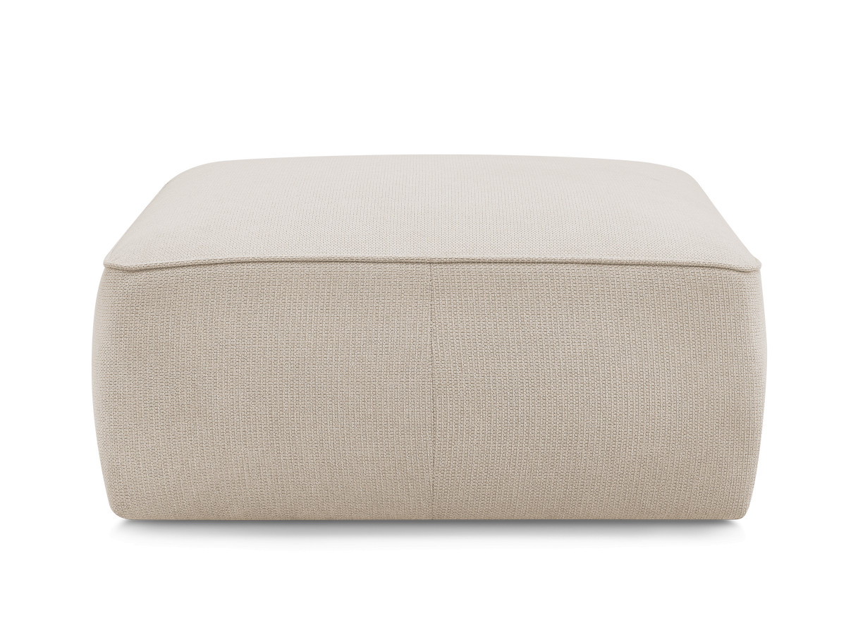 Pouf LEOPOLD tissu chiné