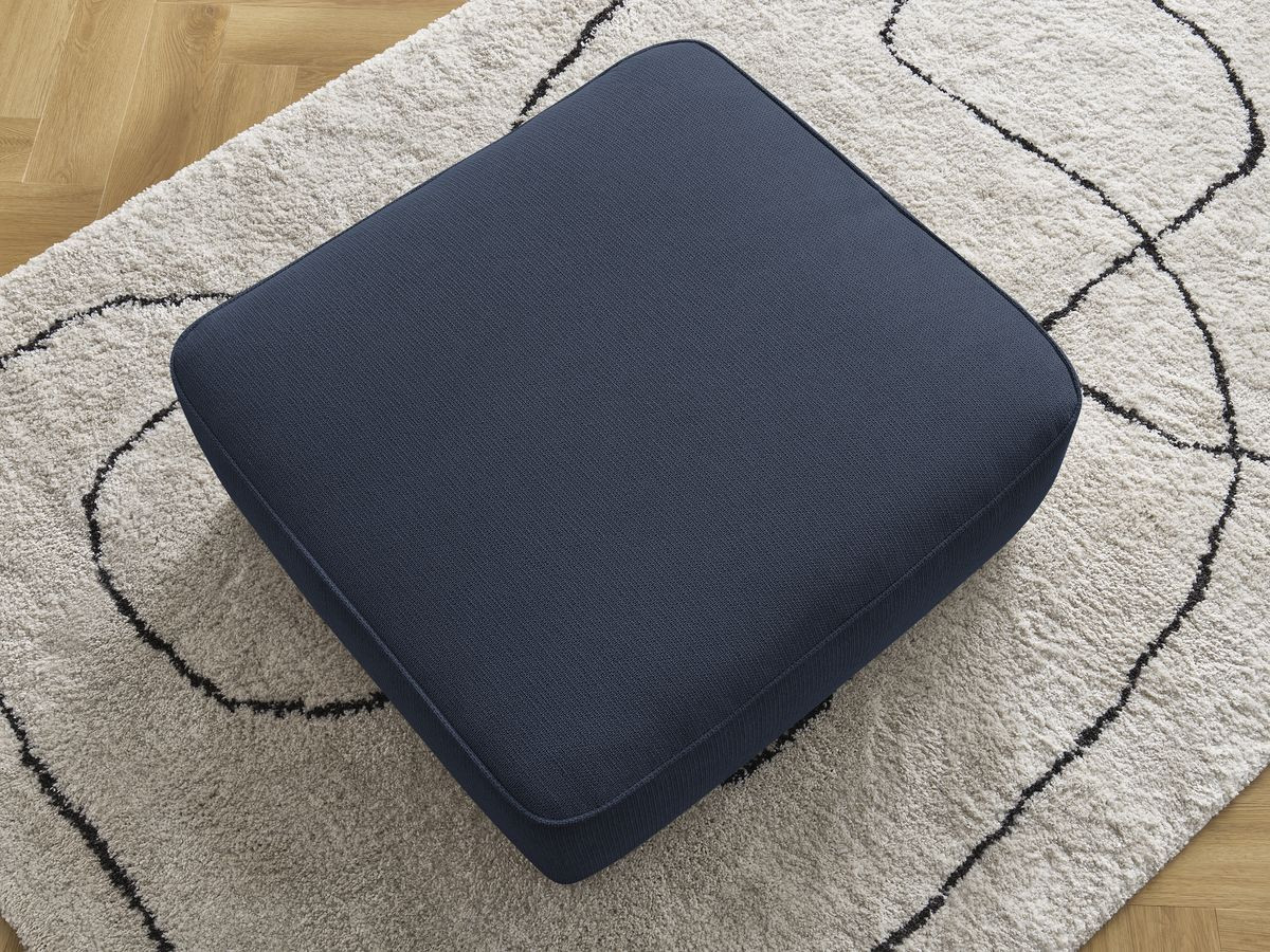 Pouf LEOPOLD tissu chiné