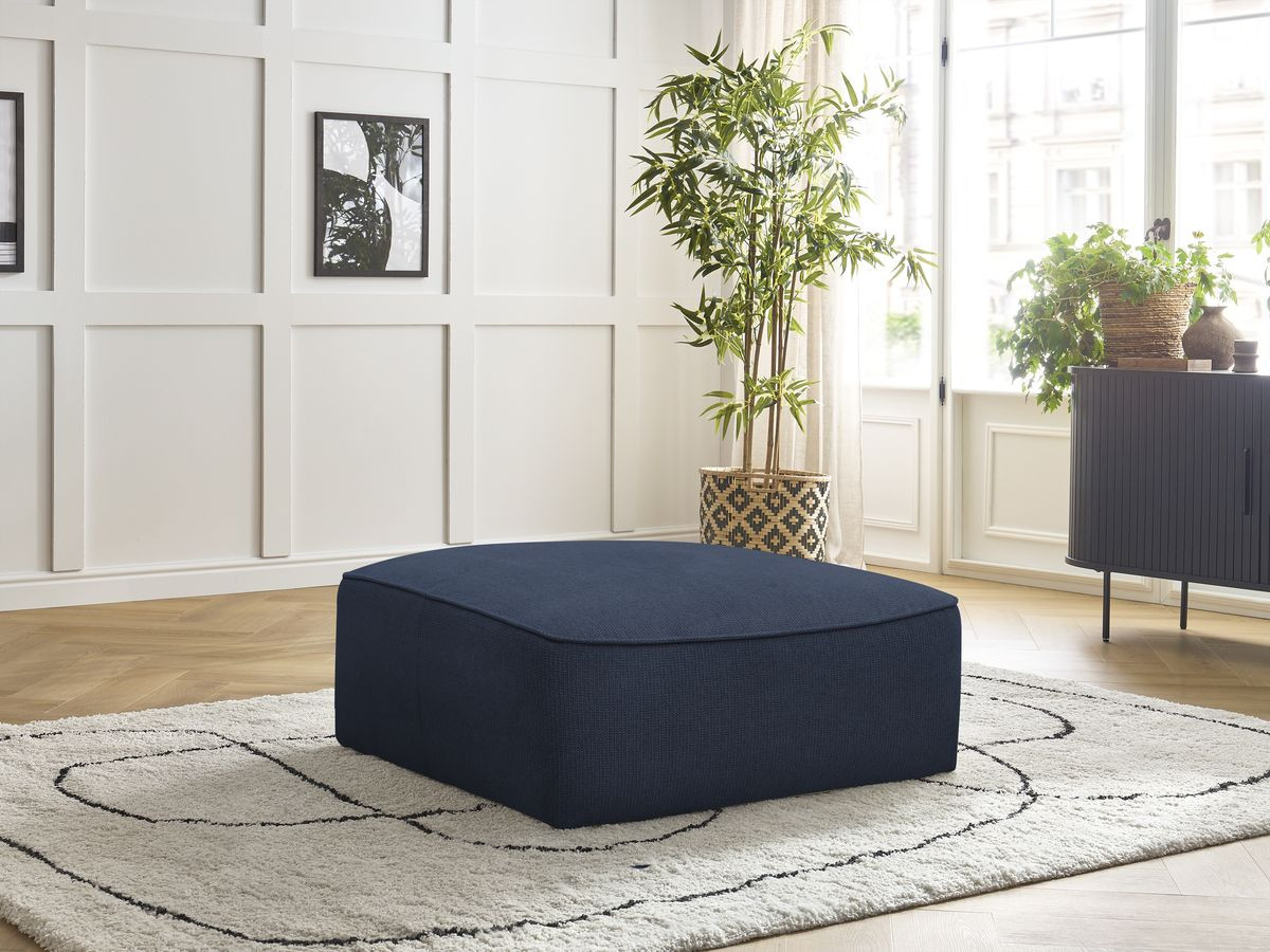Pouf LEOPOLD chiné bleu foncé — vue 5