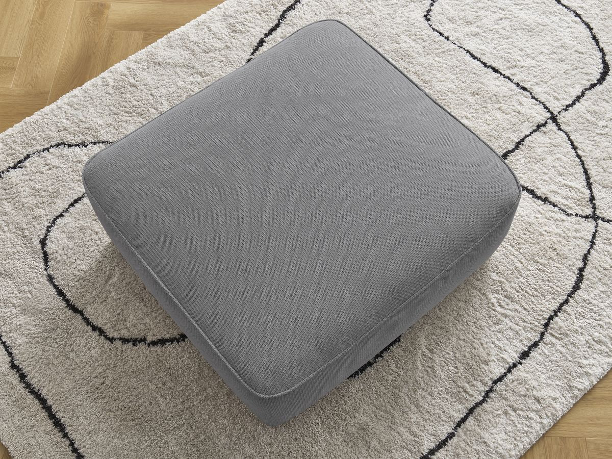 Pouf LEOPOLD tissu chiné