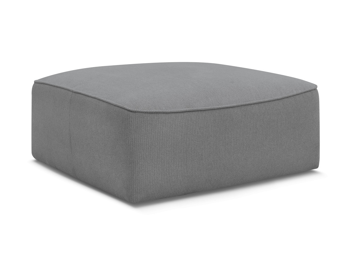 Pouf LEOPOLD tissu chiné