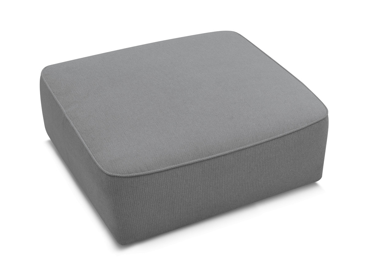 Pouf LEOPOLD tissu chiné