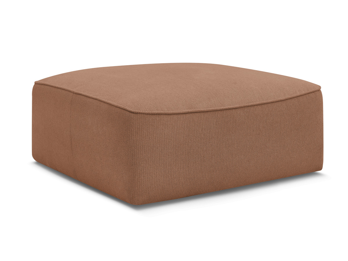 Pouf LEOPOLD tissu chiné