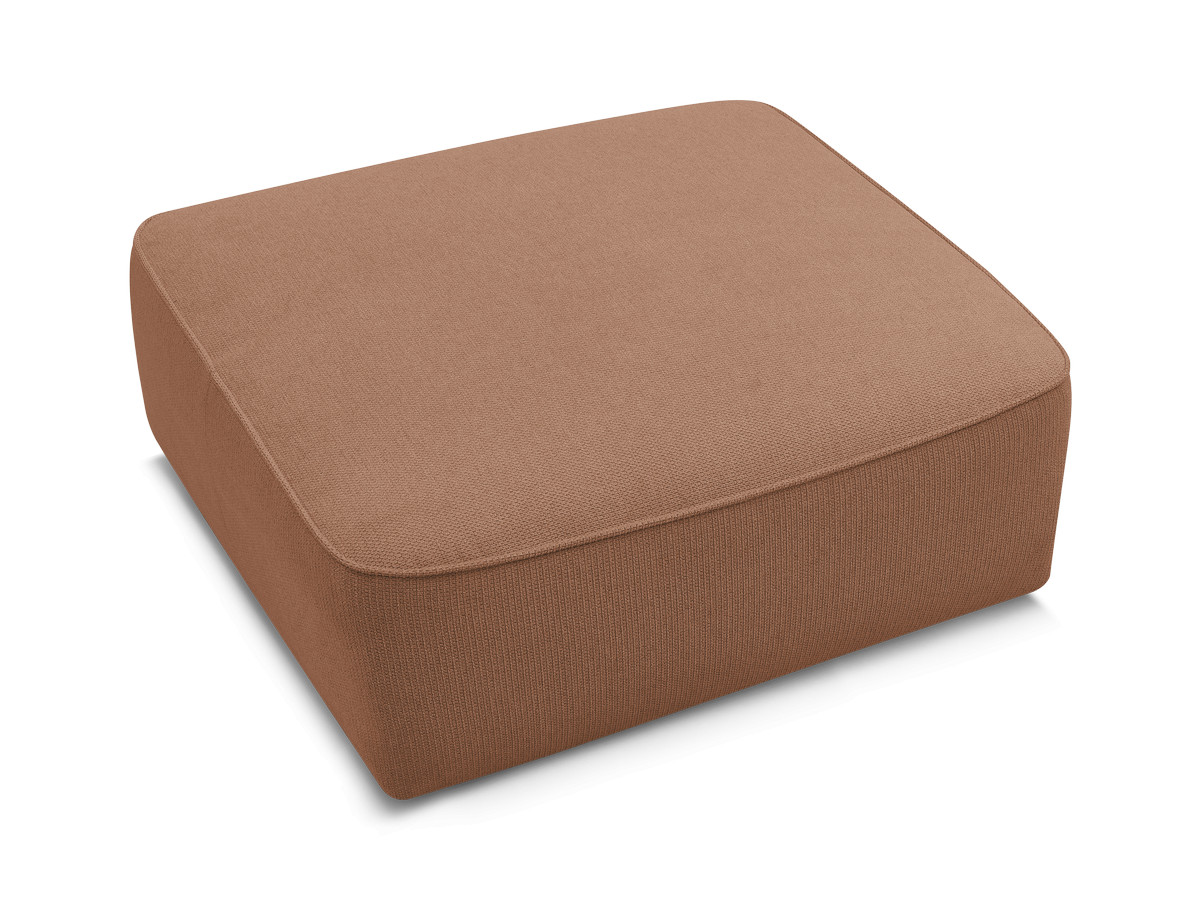 Pouf LEOPOLD tissu chiné
