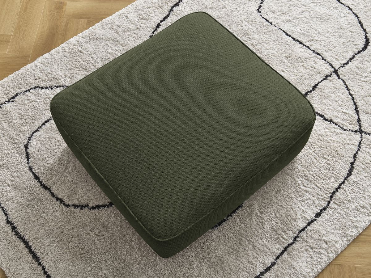 Pouf LEOPOLD tissu chiné