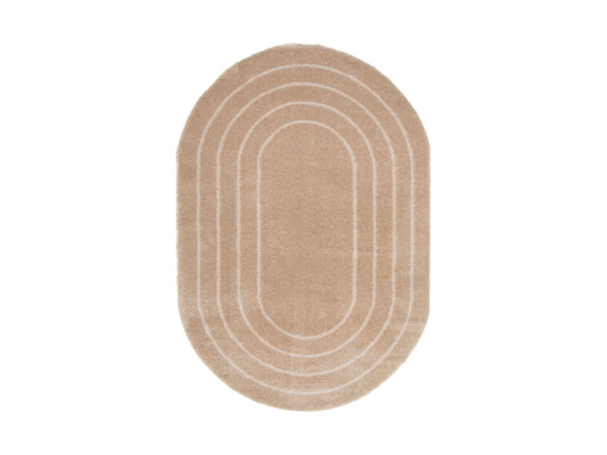 Tapis poils long YUNA motif abstrait