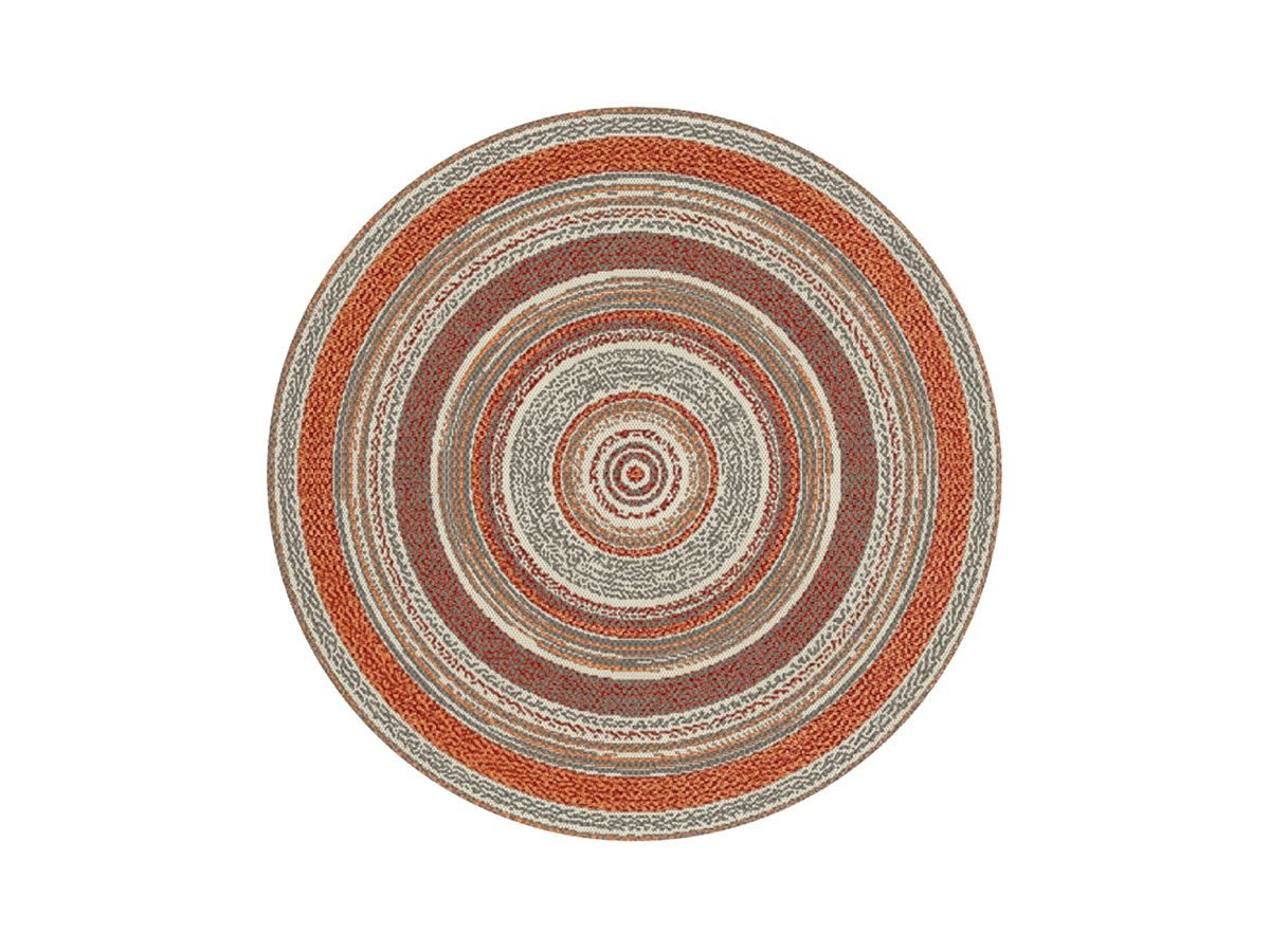 Tapis poils ras IVY motif vintage