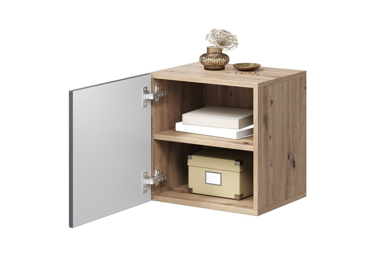 Table de chevet 1 porte ALICE gris foncé — vue 5