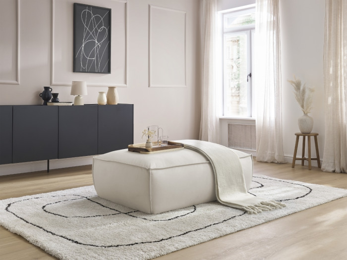 Pouf BOHEME cuir vegan