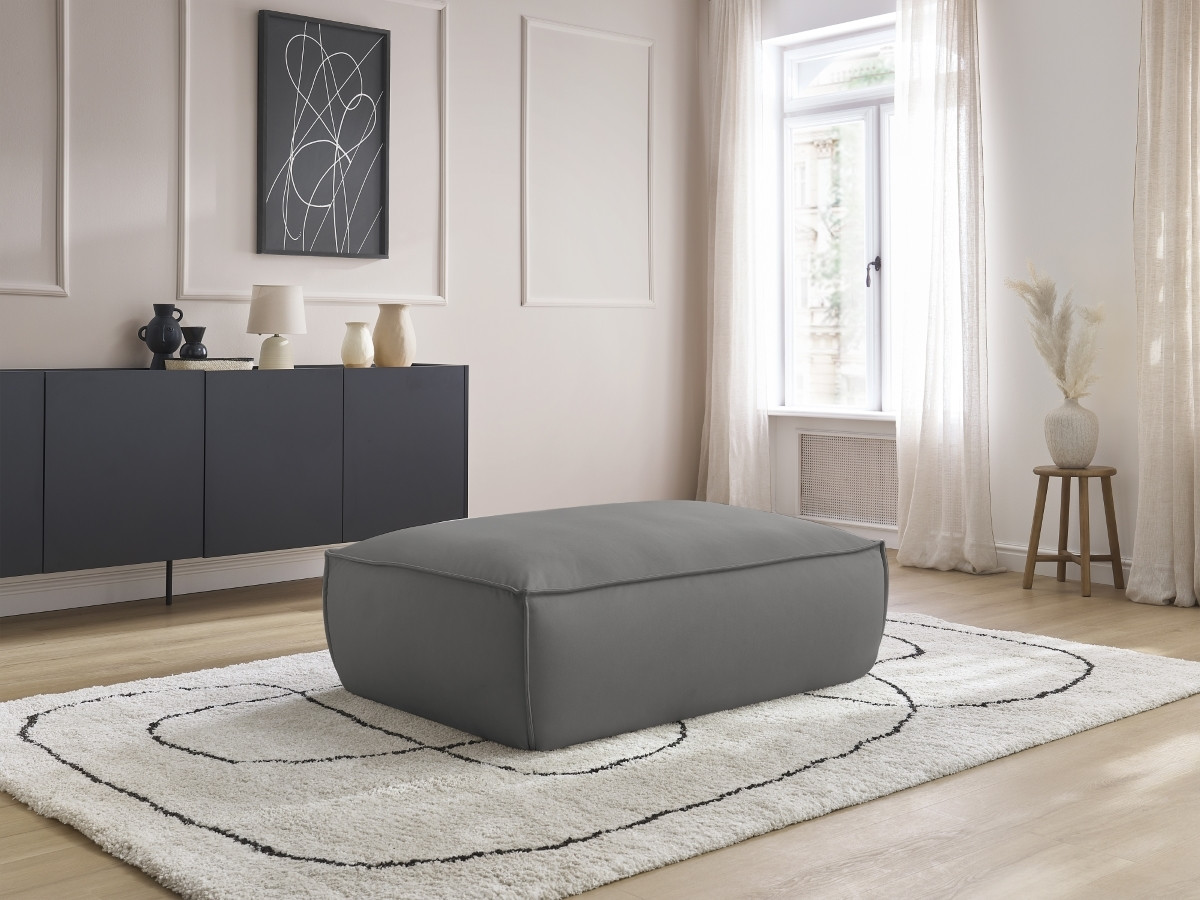 Pouf BOHEME cuir végan
