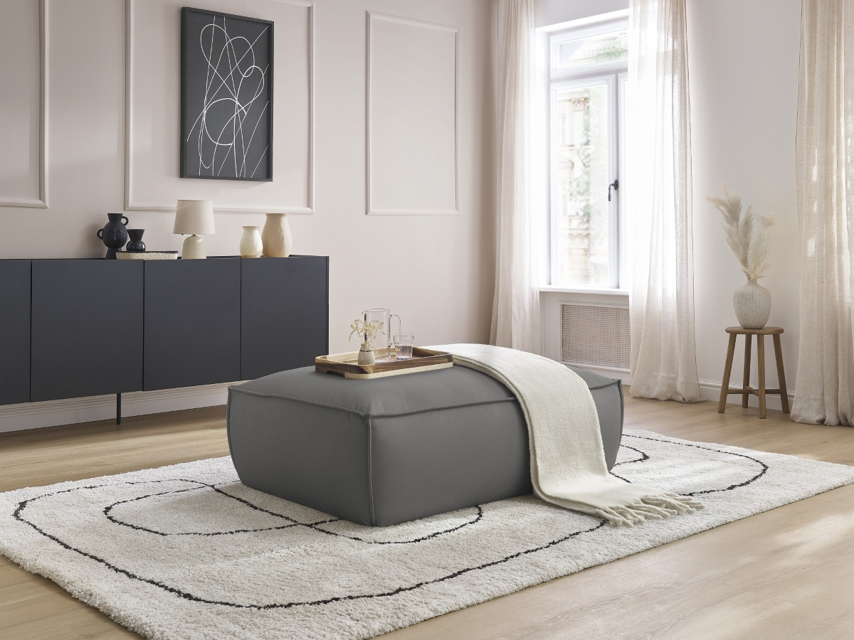 Pouf BOHEME cuir végan