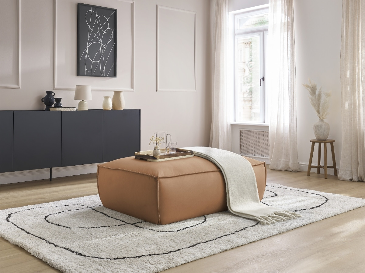 Pouf BOHEME cuir vegan