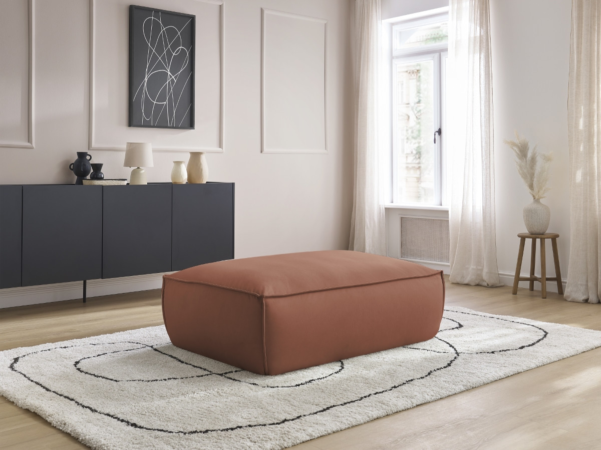 Pouf BOHEME cuir végan