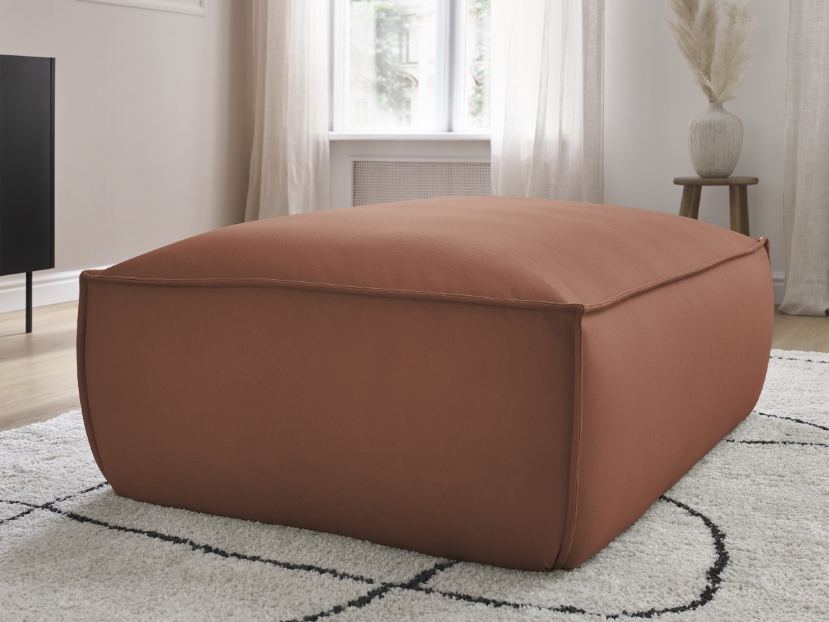 Pouf BOHEME cuir végan