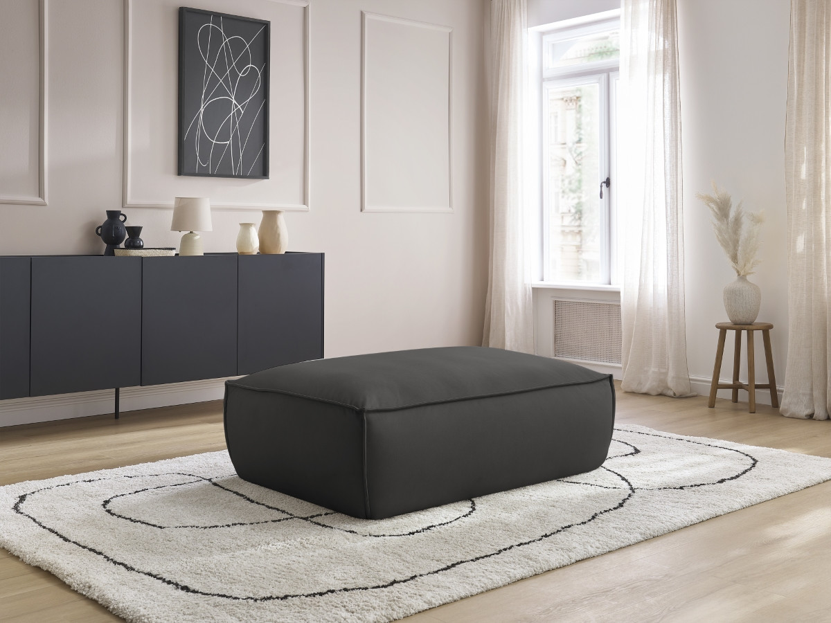 Pouf BOHEME cuir végan