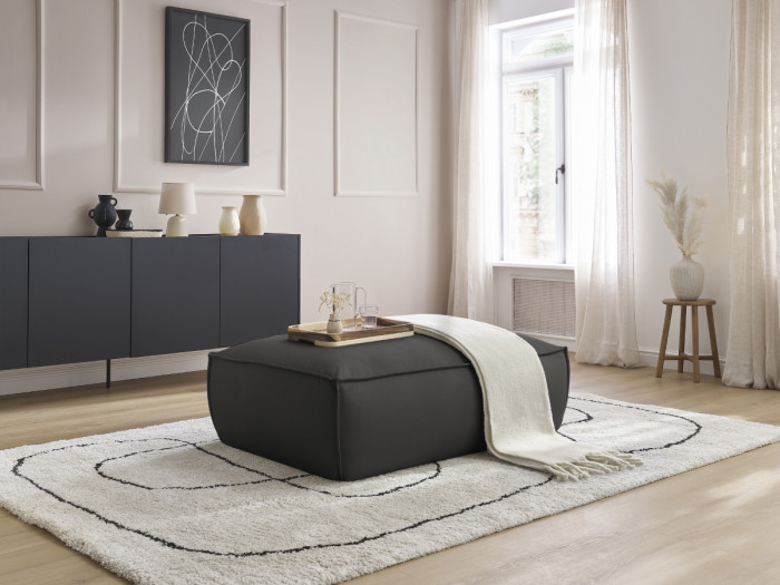 Pouf BOHEME cuir vegan