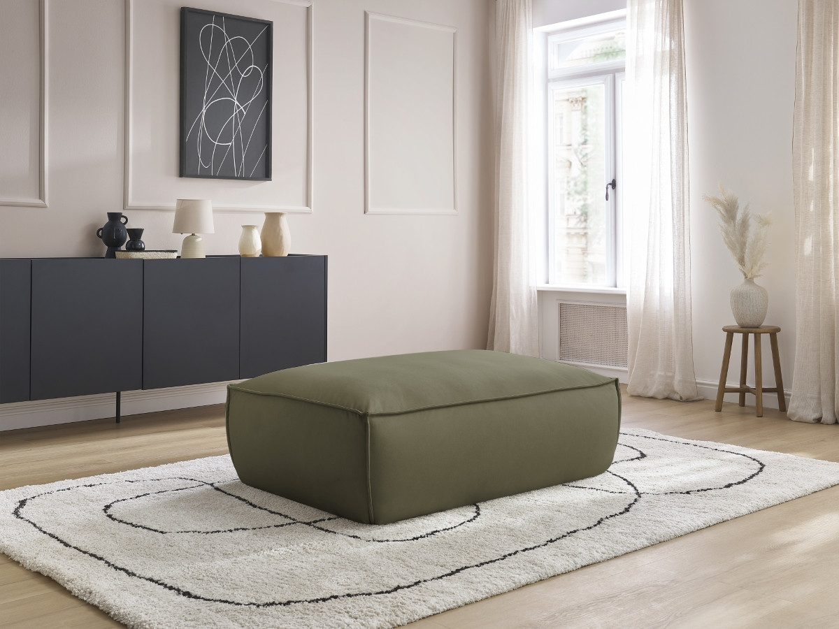 Pouf BOHEME cuir végan