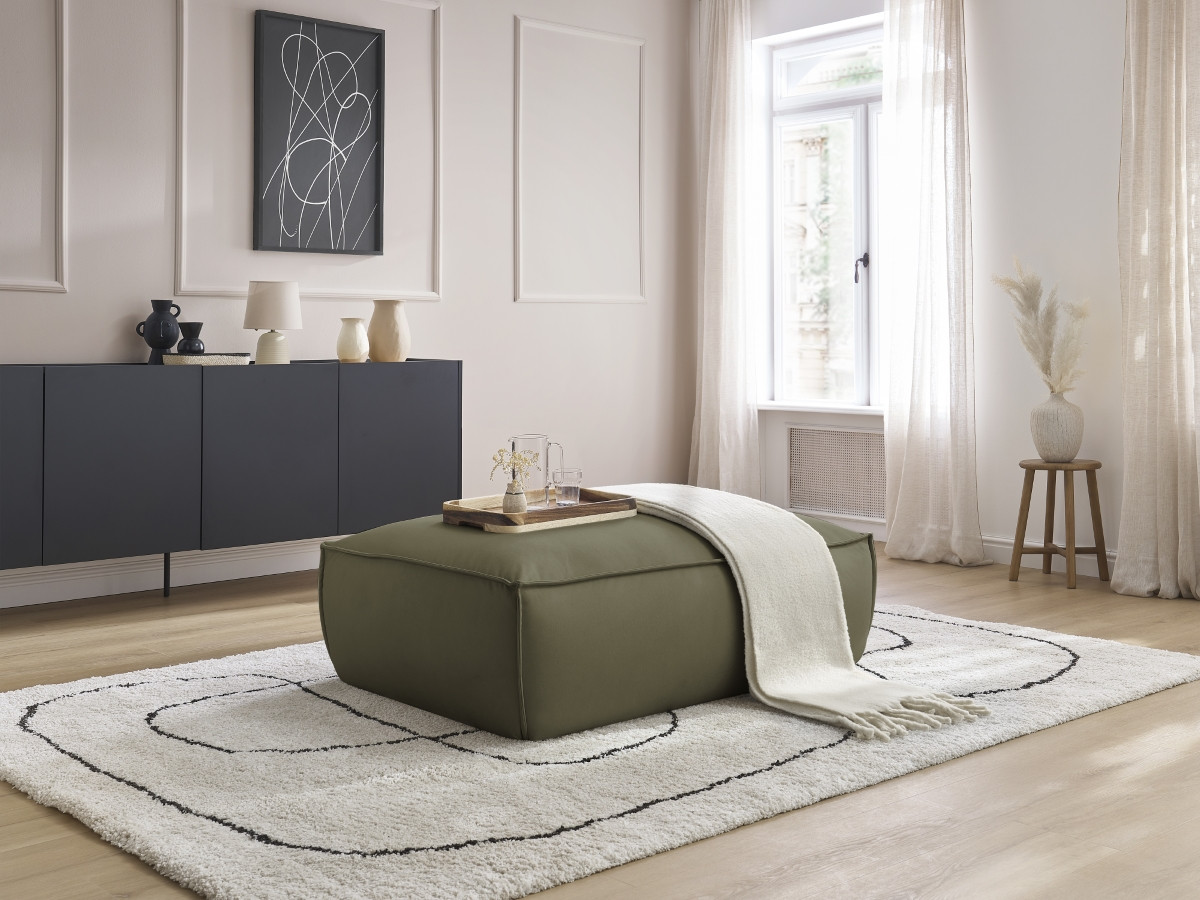 Pouf BOHEME cuir végan
