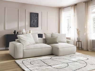 Canapé d'angle réversible ultra moelleux BOHEME cuir végan
