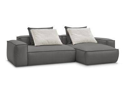 Canapé d'angle réversible ultra moelleux BOHEME cuir végan