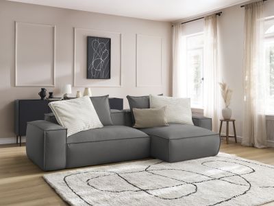 Canapé d'angle réversible ultra moelleux BOHEME cuir végan