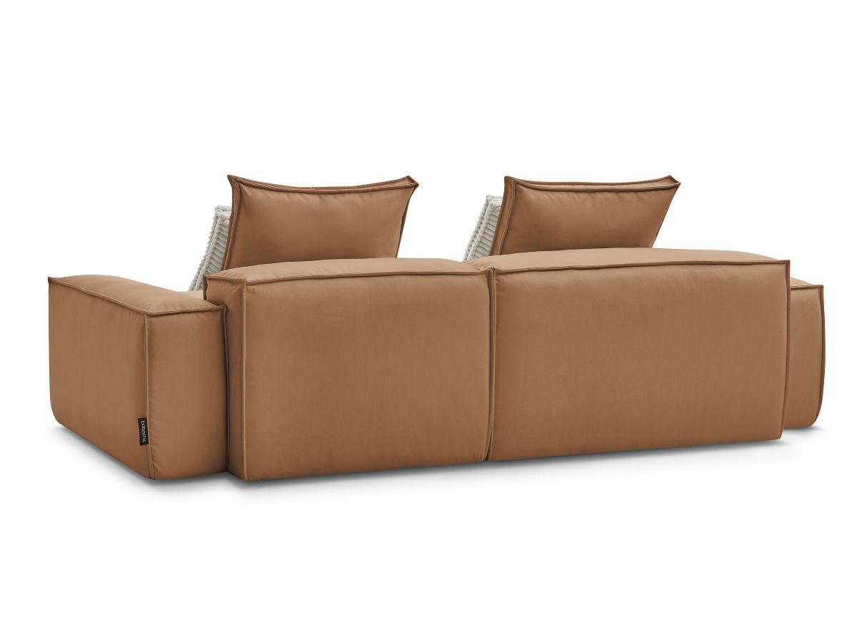 Canapé d'angle réversible ultra moelleux BOHEME cuir végan