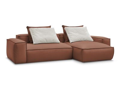 Canapé d'angle réversible ultra moelleux BOHEME cuir végan