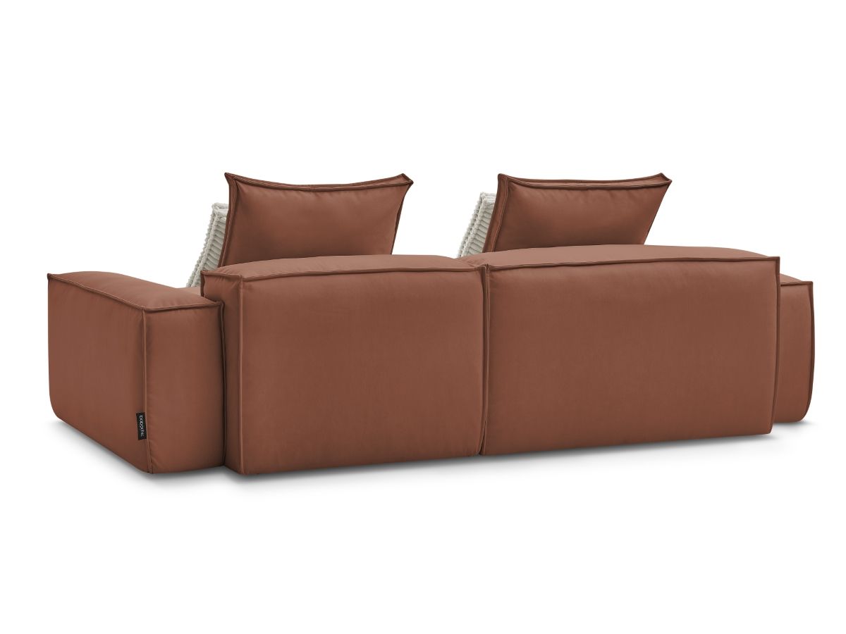 Canapé d'angle réversible ultra moelleux BOHEME cuir végan