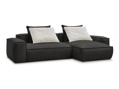 Canapé d'angle réversible ultra moelleux BOHEME cuir végan