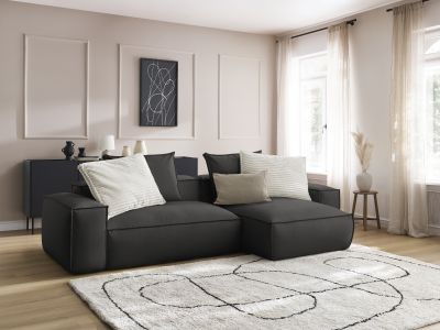 Canapé d'angle réversible ultra moelleux BOHEME cuir végan