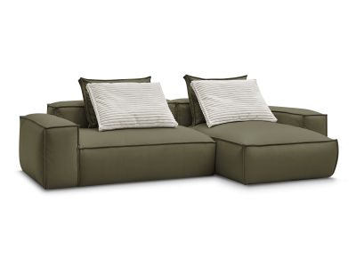 Canapé d'angle réversible ultra moelleux BOHEME cuir végan