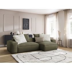 Odwracalna sofa narożna BOHEME z wegańskiej skóry