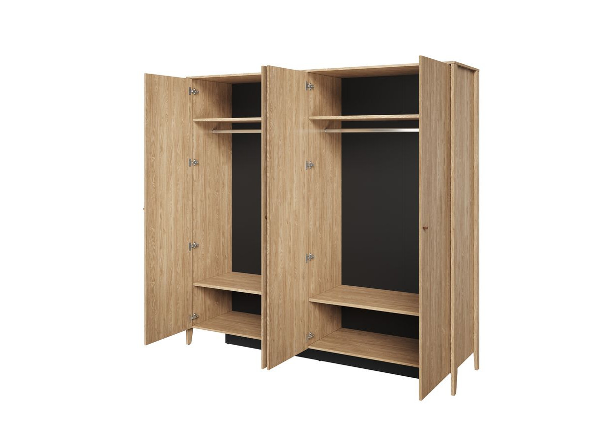 MADDY opbergbed + 2 nachtkastjes + ladekast + kledingkastset